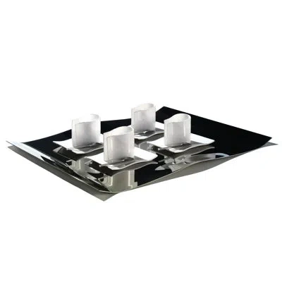 Alessi Mao-mao Serving Tray In Stainless Steel