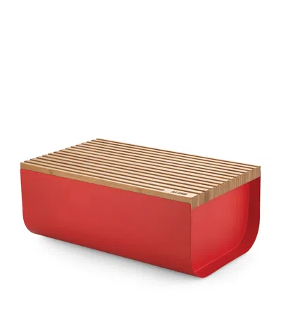 Alessi Mattina Bread Box In Red