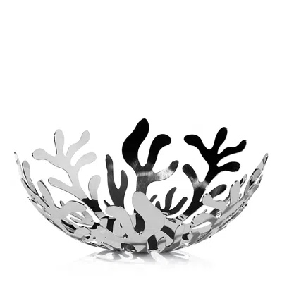 Alessi Designer Kitchen & Dining Mediterraneo - Mirror Polished Stainless Steel Fruit Holder In Silver