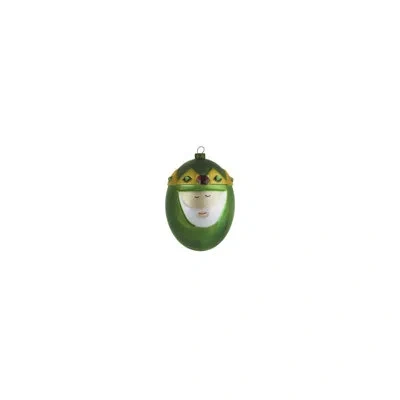 Alessi Melchiorre Christmas Bauble In Green
