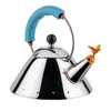 Alessi Michael Graves 1 Qt. Tea Kettle In Light Blue