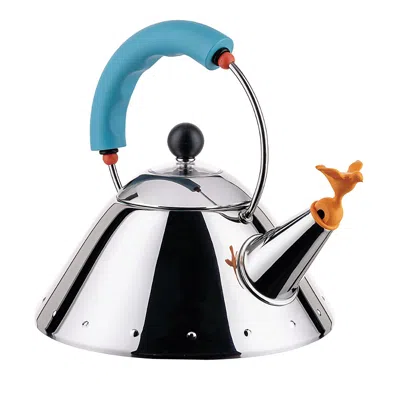 Alessi Michael Graves 1 Qt. Tea Kettle In Light Blue