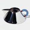 Alessi Michael Graves For  Creamer In Stainless Steel/light Blue