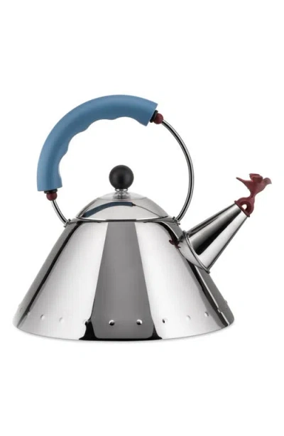 Alessi Bird Metallic-effect Kettle In Silver