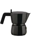 Alessi Nocolor Moka Cast Aluminium Espresso Coffee Maker 15.5cm In Black
