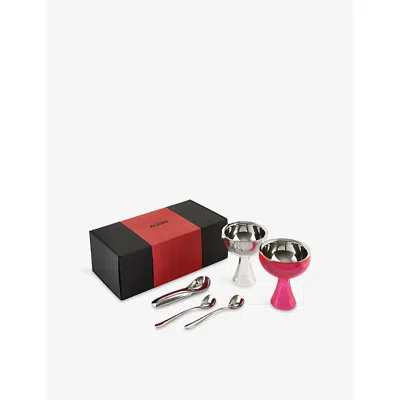 Alessi Stainless-steel And Plastic Ice Cream Gift Set Multi-coloured