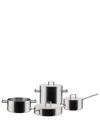 Alessi Multiply Steel Cookware Set In Silver