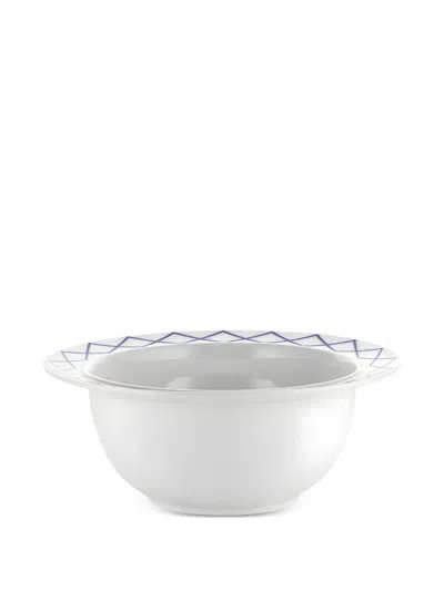 Alessi My Beaut China Geometric-rim Bowl In White