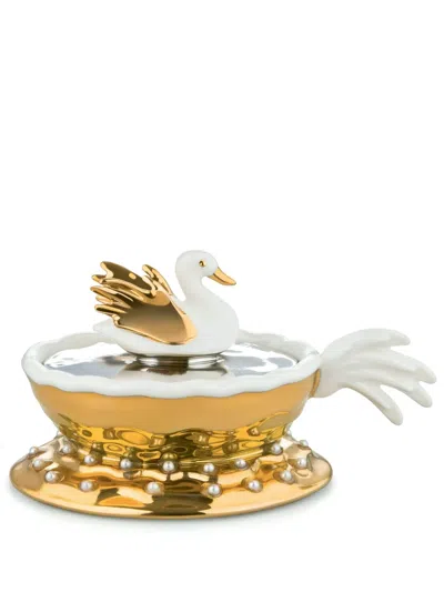 Alessi Narciso Porcelain Ornament In White