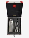 Alessi X Globe-trotter Silver-tone Stainless-steel Mixology Set In Nocolor