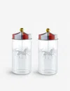 Alessi Circus Glass Spice Holder Set Of Two In Nocolor