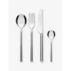 Alessi Nocolor Clivo 24-piece Stainless-steel Cutlery Set In Metallic