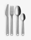 Alessi Nocolor Conversational Objects 4-piece Stainless-steel Cutlery Set In Nocolor