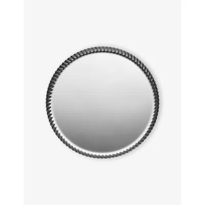 Alessi Pleats Large Stainless-steel Tray In Silver