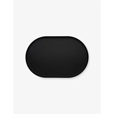 Alessi Pleats Steel Tray In Black