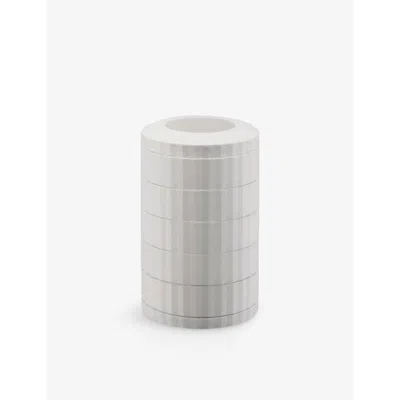 Alessi Nocolor Plissé Resin Coffee Capsule Holder 23.7cm In Gray