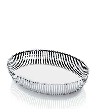 Alessi Oval Basket In Metallic