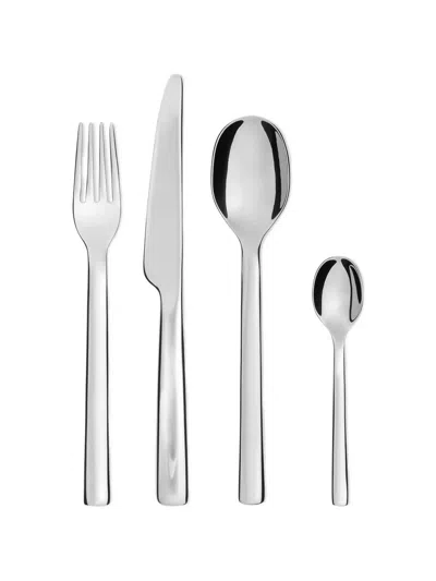 Alessi Ovale 24-piece Cutlery Set In Silver