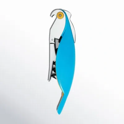 Alessi Parrot Sommelier Corkscrew In Light Blue