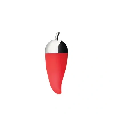 Alessi Piccantino Chili Scruncher In Silver,red