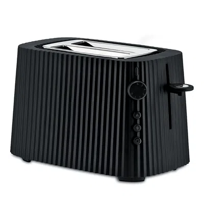 Alessi Plisse 2 Slice Toaster In Black