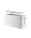 Alessi Plisse 4 Slice Toaster With Warming Rack In White