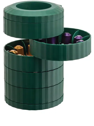 Alessi Plisse Capsule Dispenser In Grün