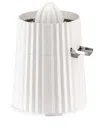 Alessi Plissè Electric Citrus Squeezer In White