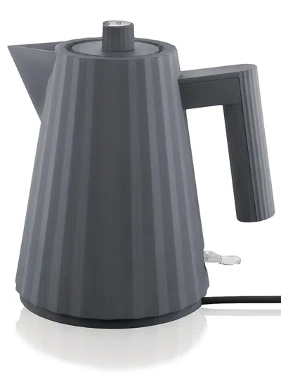 Alessi Plisse Electric Kettle In Grey