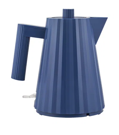 Alessi Plissé Kettle In Blue