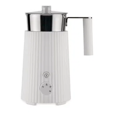 Alessi Plisse Milk Frother In White