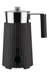 Alessi Plissé Multi Function Milk Frother In Black