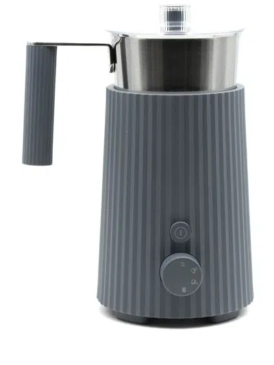 Alessi Plissé Multi-function Milk Frother In Grey
