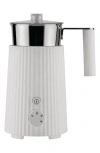 Alessi Plissé Multi Function Milk Frother In White