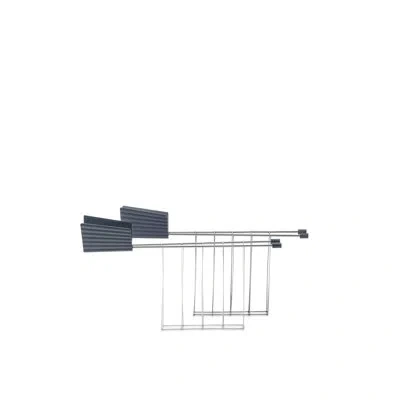 ALESSI PLISSÉ SET OF TWO TOASTER RACKS