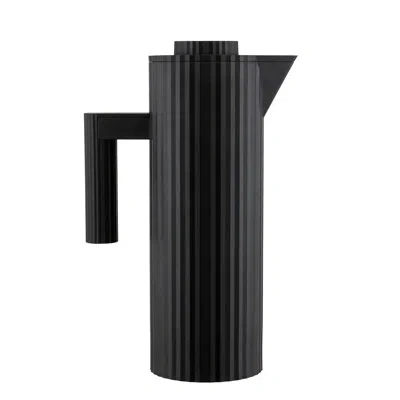 Alessi Plissé Thermo Insulated Jug In Black