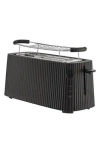 Alessi Plissé Toaster In Black