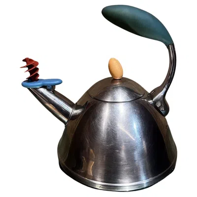 Pre-owned Alessi Postmodern Classic Teapot Designed By Michael Graves For  In Black