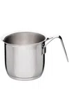 Alessi Pots&pans Stainless Steel Milk Boiler In Silber