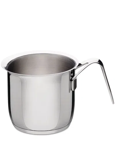Alessi Pots&pans Stainless Steel Milk Boiler In Silber