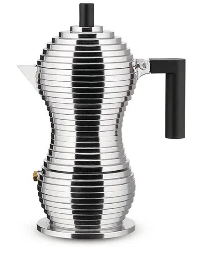 Alessi 3 Cup Stovetop Coffeemaker By Michele De Lucchi In Silver