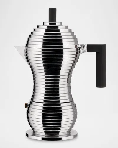 Alessi 3 Cup Stovetop Coffeemaker By Michele De Lucchi In Silver