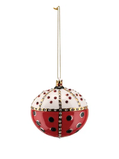 Alessi Re Coccinello Ornament In Red