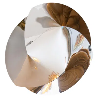 Pre-owned Alessi “resonance” Stainless Steel Centrepiece Bowl, Italy In Sand