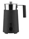 Alessi Ribbed Milk Frother (35cl) In Black