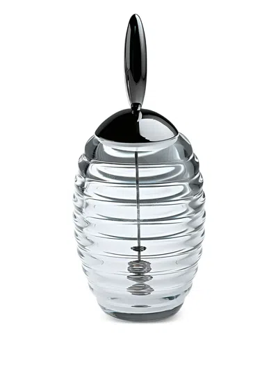 Alessi Rounded Honey-pot In White
