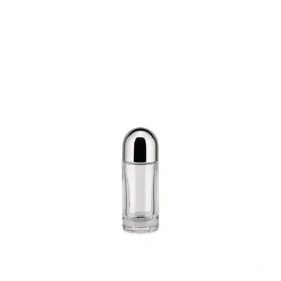 Alessi Salt Castor In Clear,chrome
