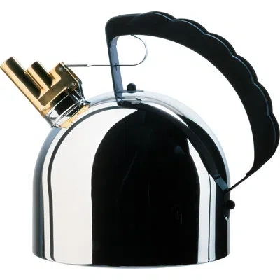 Alessi Sapper Kettle In Gold;stainless Steel;black