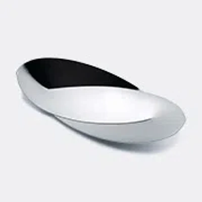 Alessi Octave Bread Basket Bowl In Steel