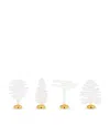 Alessi Set Of 4 Bark Place Markers